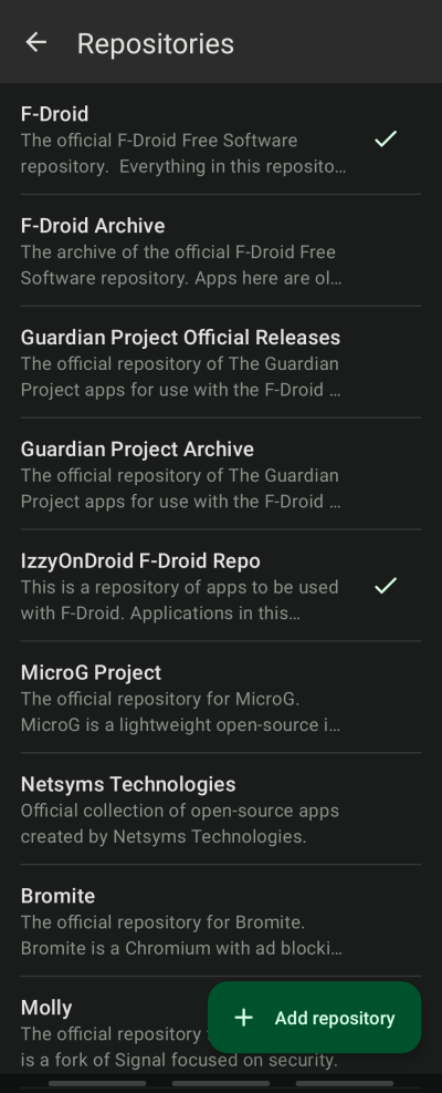 پیشنهاد Droid-ify مدیریت مخزن را تا حد زیادی بهبود بخشید